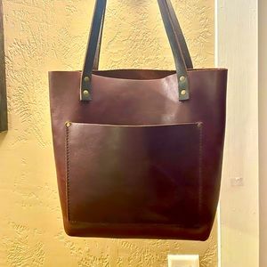 Portland Leather Goods small tote cognac